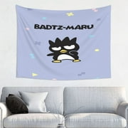 Badtz Maru Wall Tapestry Anime Poster For Bedroom Aesthetics Funny Room Decor Flag Wall Hanging For Teen Girls Men Dorm Living Room 29x37in